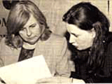 Marie and Bernadette Devlin-McAlliskey at a conference on 'Women in Politics'