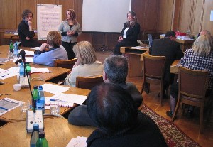 Marie Crawley & Louise O'Meara delivering Gender Training in Yerevan, Armenia